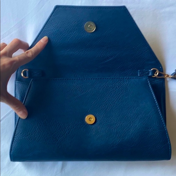 Navy Envelope Clutch - Picture 5 of 9